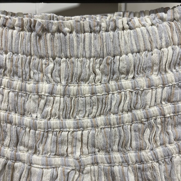 Madewell Smocked Pull-On Mini Skirt in Stripe - Picture 5 of 8